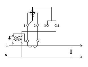 單相電表互感器接入式接線圖